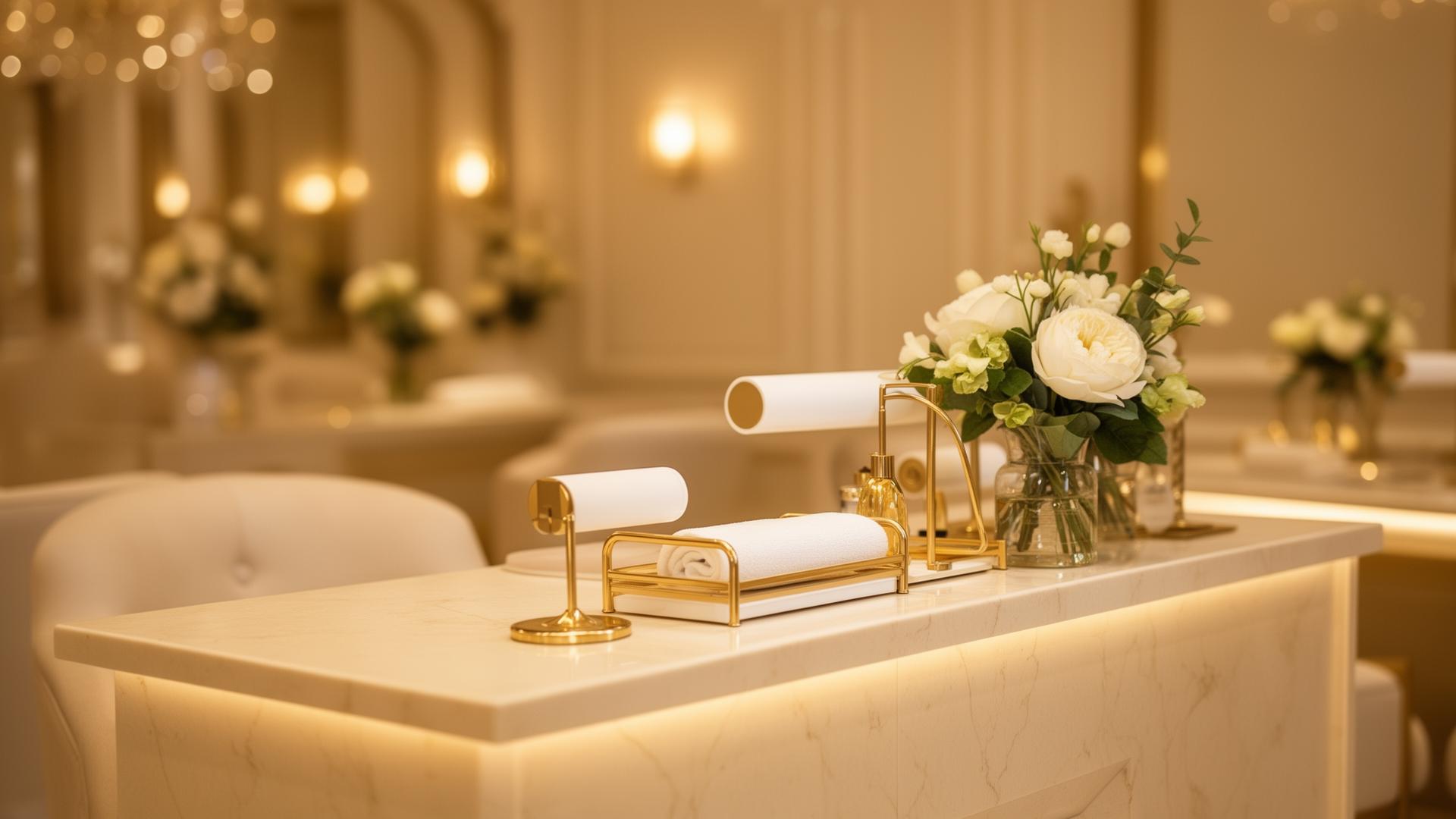 Nails Qatar Royal Plaza luxury salon interior